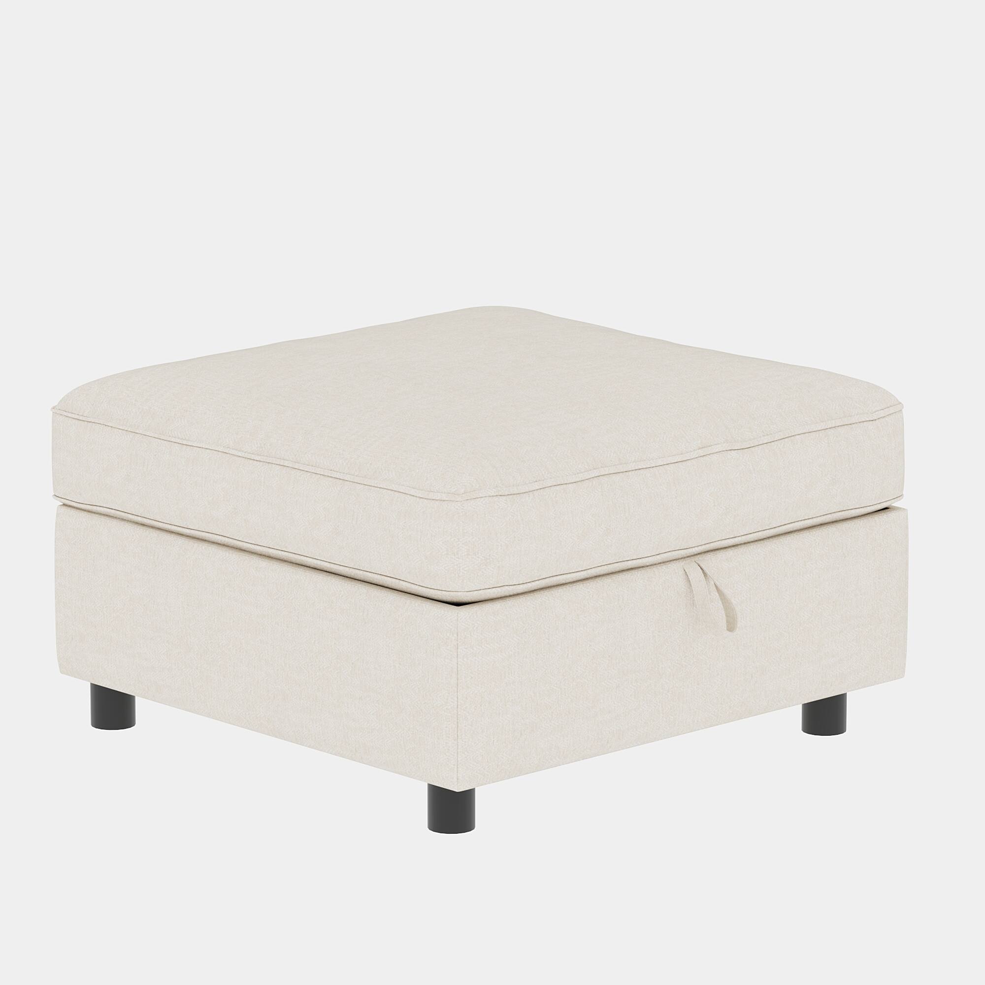 Left. TinyHomie - 2 PCS Armless Modular Sectional Sofa Seat with Storage Convertible Sleeper - white.
