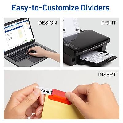Easy-to-Customize Dividers

DESIGN  
PRINT  
INSERT