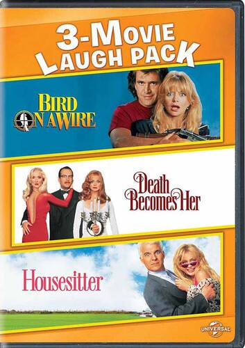 Front. Goldie Hawn 3-Movie Laugh Pack: Bird on a Wire / Death Becomes Her / Housesitter   - DVD.