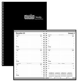House of Doolittle - 2026 5" x 8" Calendar Year Weekly Appointment Book, Faux Leather Cover - Black
