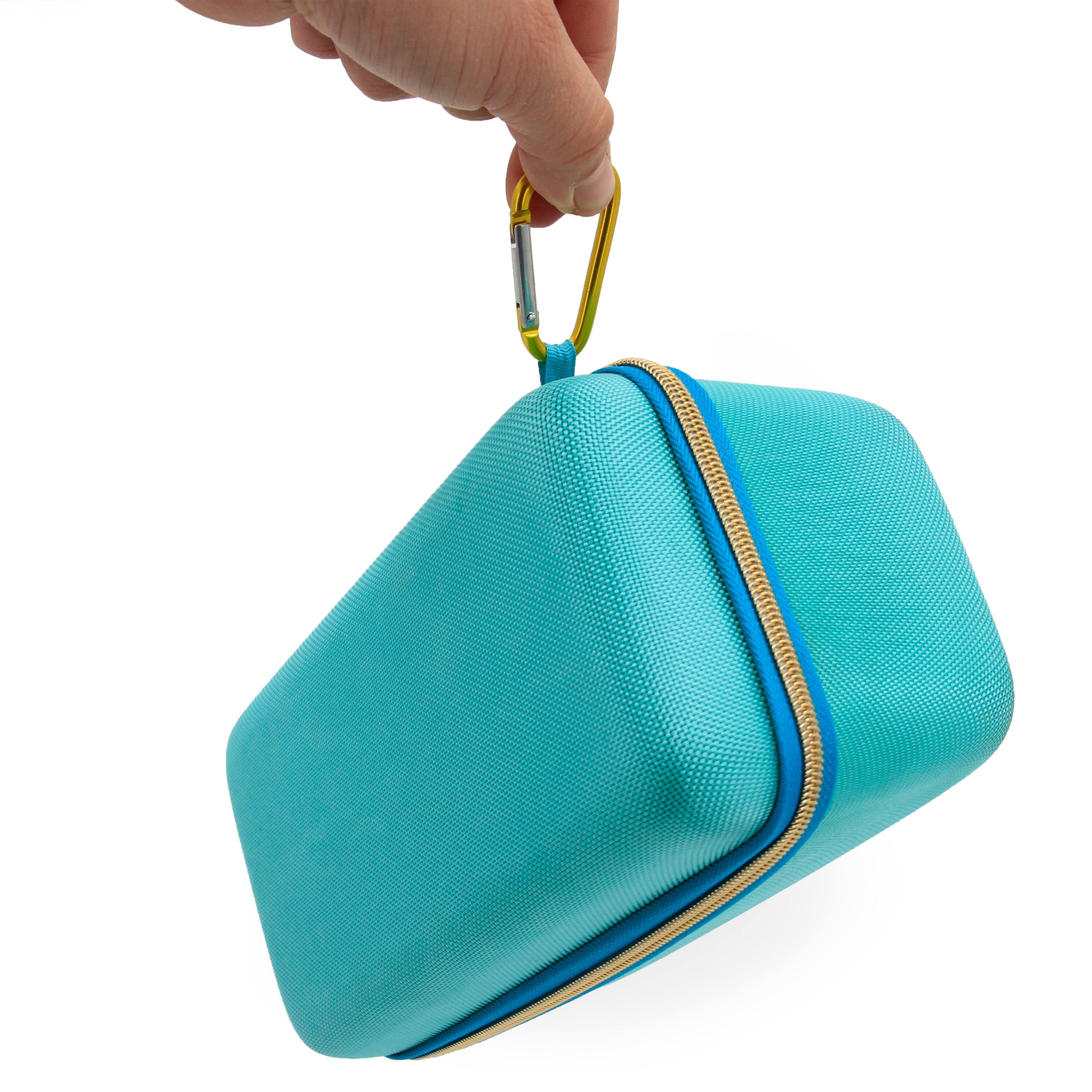 Alt View 4. CASEMATIX - Travel Case Fits JBL Flip 7 Portable Bluetooth Speaker, EVA Hard Shell Protection, Carry Handle, Case Only - Turquoise.