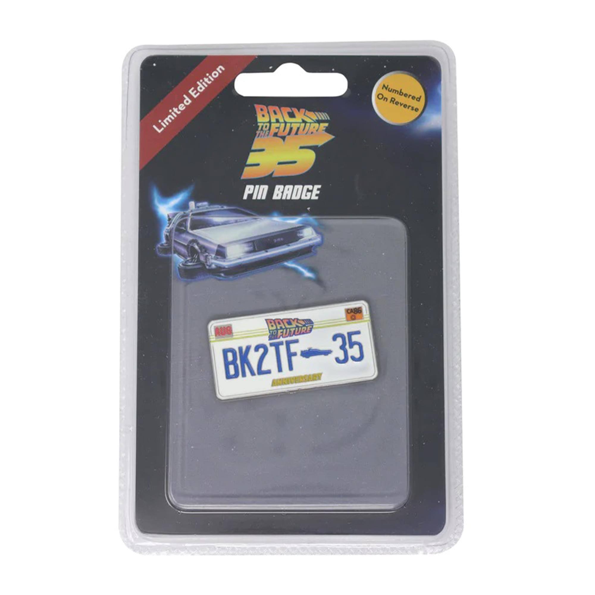 Limited Edition BACK TO THE FUTURE 35 PIN BADGE On Numbered Reverse CASS O BACK AUS T FUTURE BK2TF 35 AMERICAN