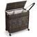 Alt View 19. Costway - 110L Laundry Hamper w/Wheels Clothes Basket w/Lid and Handle and 2 Liner Bags - Brown.