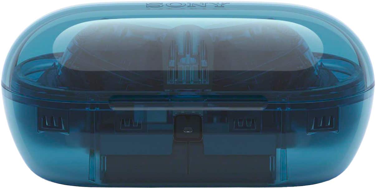 Alt View 3. Sony - WF-C710N Truly Wireless Noise-Canceling Earbuds - Glass Blue.