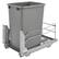 Front. Rev-A-Shelf - Rev-A-Shelf Pullout Kitchen Trash Can 35 qt. with Soft-close, 53WC-1535SCDM-117 - Silver.