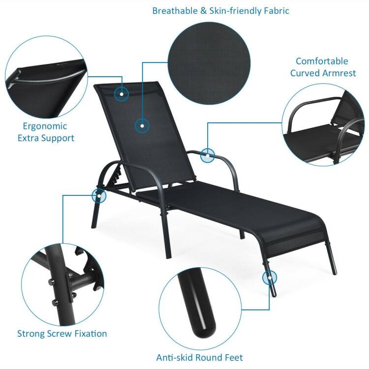 Breathable & Skin-friendly Fabric  
Comfortable Curved Armrest  
Ergonomic Extra Support  
Strong Screw Fixation  
Anti-skid Round Feet