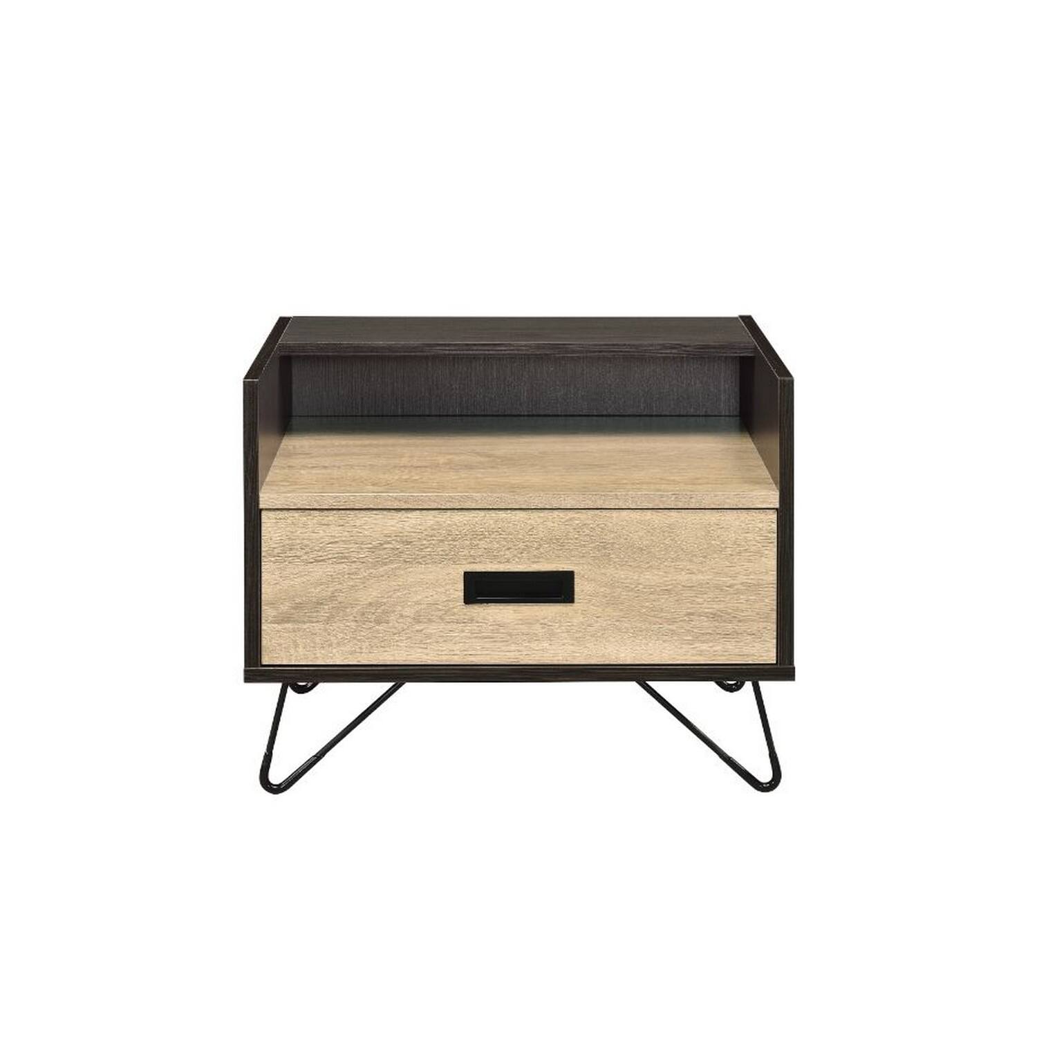 Alt View 1. Manhattan Lane - Accent Table Possessing Metal Leg with Tip - Black, Gold.