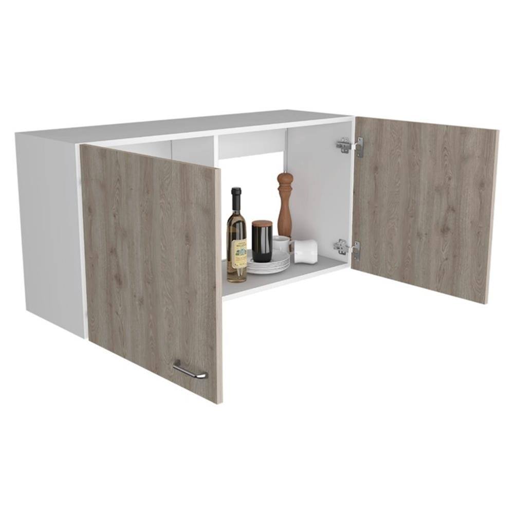 Alt View 5. Acme Furniture - Napoles Wall Cabinet - Engineered Wood - White - Light Grey.
