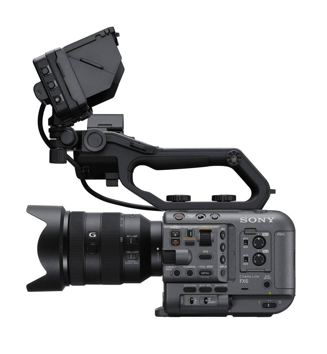 AF MF ON OFF SEISAL addce - O FET C SONY NIRET ARABLE SAC M I + 0L5 4K N AUTO A - G..AL . + 2 BAS IPEIS - CH A  3 AS CAMAL THUMBNA PLL N OLD A MENU Cinema Line sal MLELI FX6 SOUGAIN WHT EAAL SHUTTER - .  ES I I