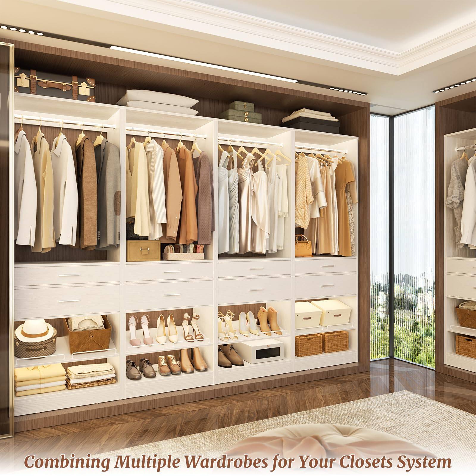 Combining Multiple Wardrobes for Your Closets System