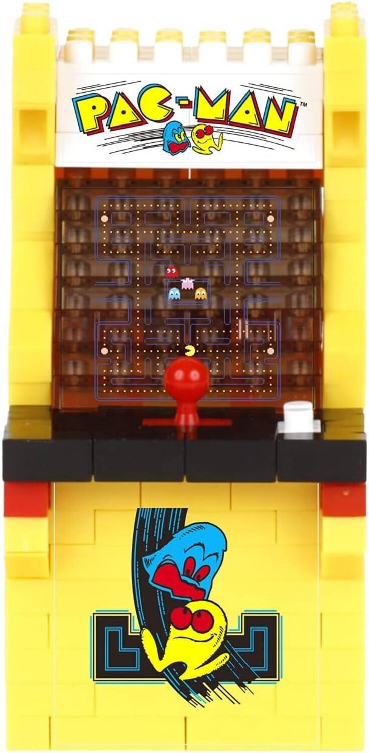 Alt View 1. PopMarket - Nanoblock - PAC-MAN - Character Collection - Arcade Machine Building Kit  - COLLECTABLES - Multicolor.