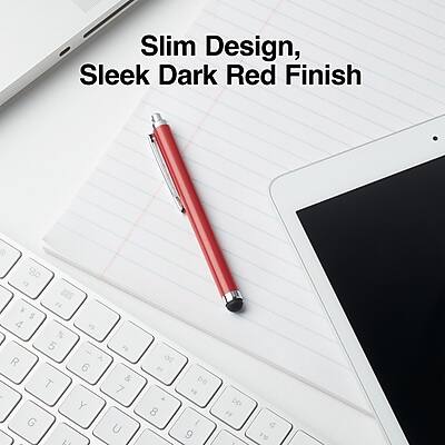 Slim Design, Sleek Dark Red Finish