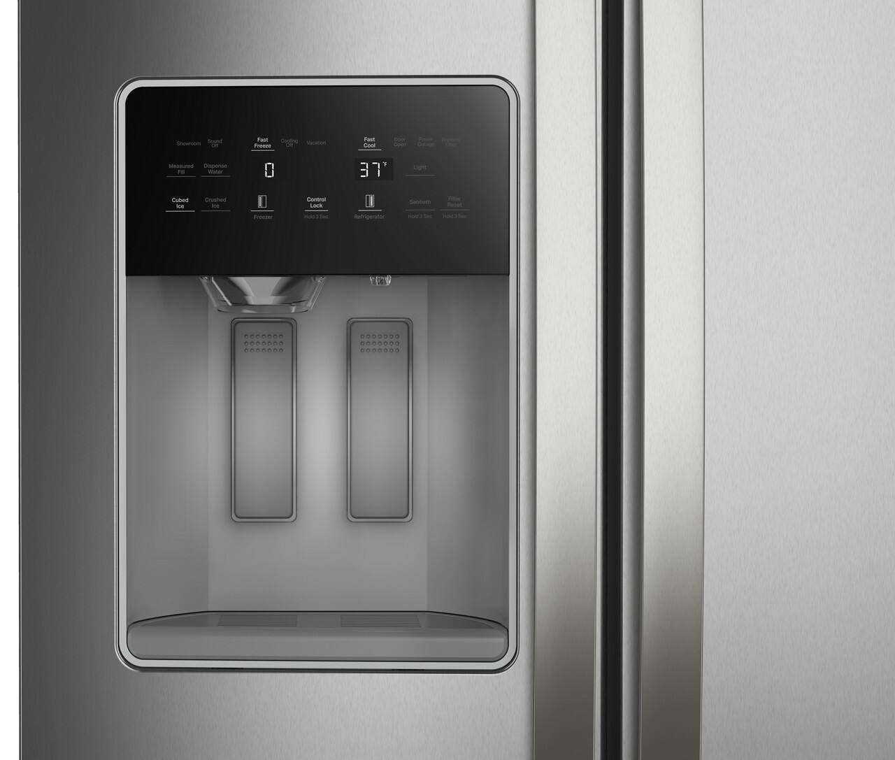 Sure, here is the corrected and grouped text from the image:

```
Soron soupe O Fast Cootno -sc Fraum de Fast - - -  Mossure -pne - weter 37 B Light cubec . Coushed le creazer Contru Lack no - Retogerator - - - - - - - NET PORRRRA cORDOns

0 37°

Cubed Crushed Ice
Control Lock
Ice Maker
Refrigerator
Freezer
```

This text appears to be a mix of random words and phrases, possibly from a digital display or a manual, with some recognizable terms related to a refrigerator's features.