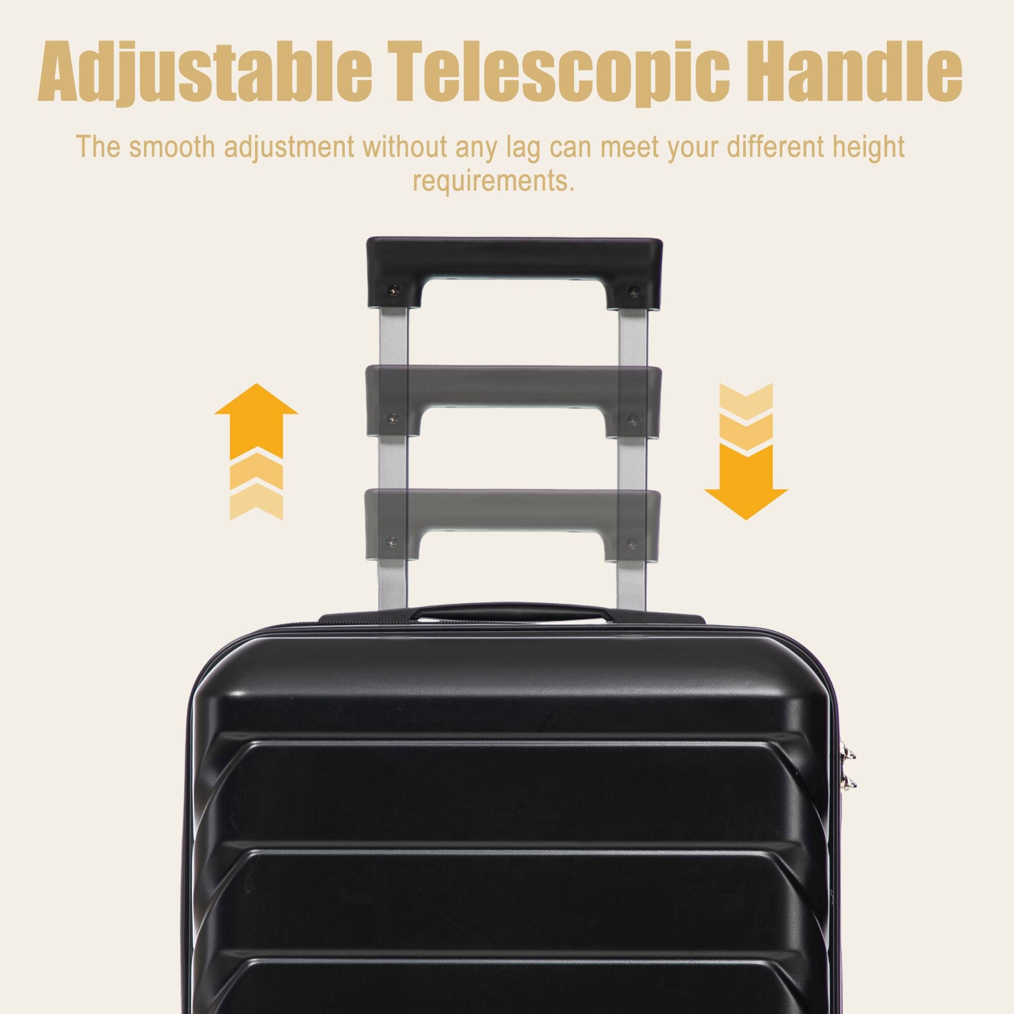 Adjustable Telescopic Handle  
The smooth adjustment without any lag can meet your different height requirements.