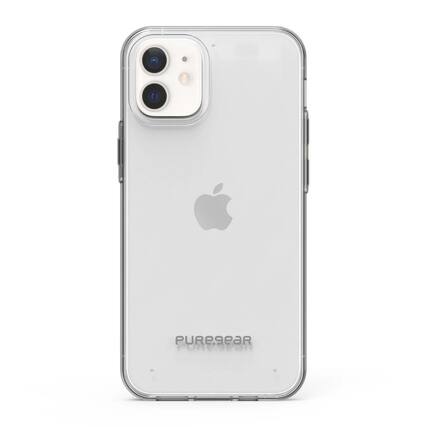 Front. PureGear - PureGear Slim-Shell Ultra-Clear Case for Apple iPhone 12 Mini (A2176, A2398, A2400) - Clear - Clear.