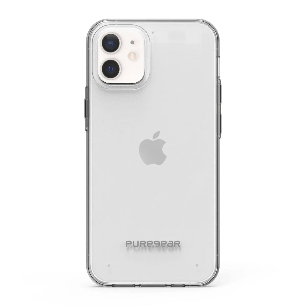 Front. PureGear - PureGear Slim-Shell Ultra-Clear Case for Apple iPhone 12 Mini (A2176, A2398, A2400) - Clear - Clear.