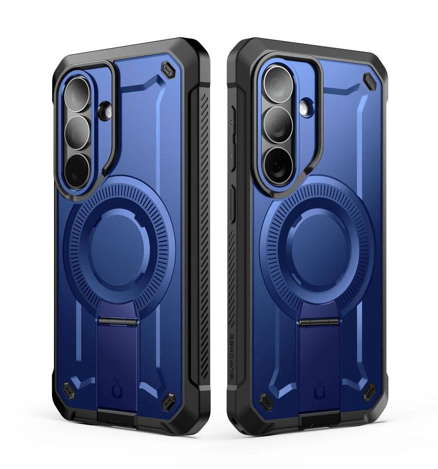 Left. SUPCASE - Unicorn Beetle Pro Mag MagSafe Case for Samsung Galaxy S26 Plus – Full-Body Protection with Screen Protector - Dark Blue.