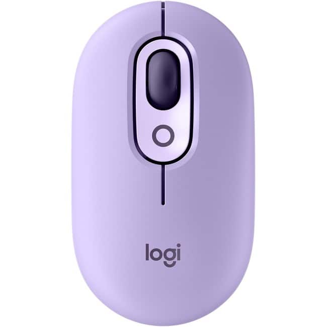 Logitech - POP Mouse, Wireless Mouse with Customizable Emojis, SilentTouch Technology, Precision/Speed Scroll - Wireless - Cosmos
