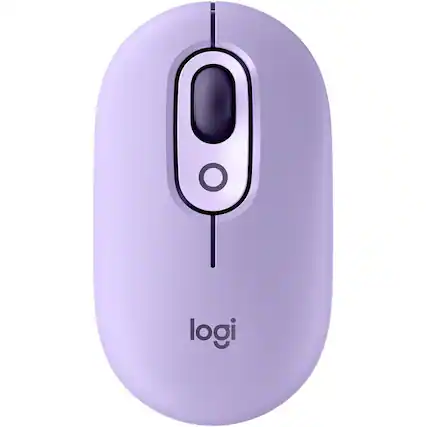Front. Logitech - Logitech POP Mouse, Wireless Mouse with Customizable Emojis, SilentTouch Technology, Precision/Speed Scroll, Cosmos - Cosmos.