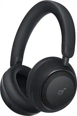 Soundcore - by Anker Space 2 Wireless Bluetoth Noise Cancelling Over-the-Ear Headphones with 50H ANC Playtime and All-Day Comfort - Black