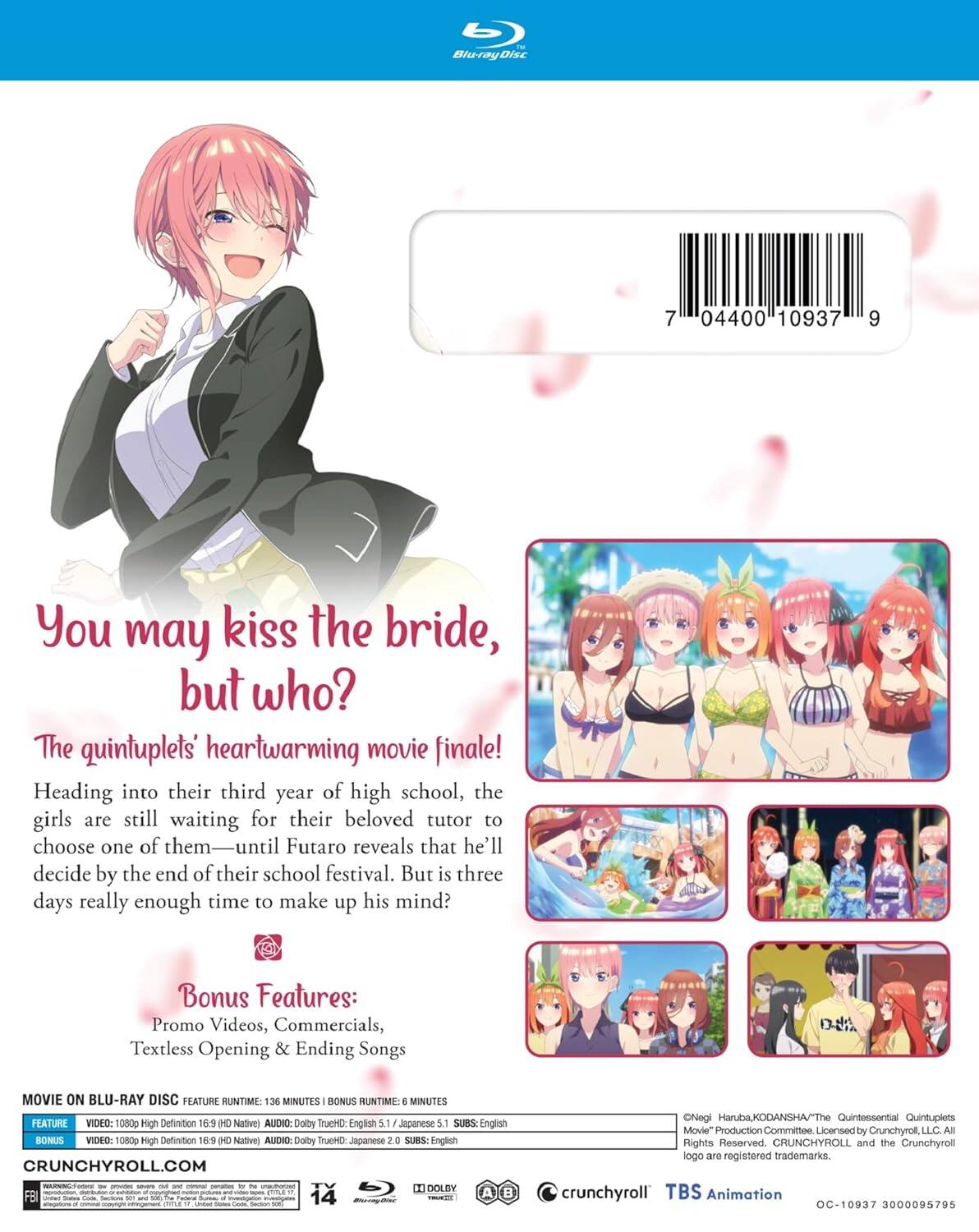 Alt View 1. The Quintessential Quintuplets Movie   - BLU-RAY.