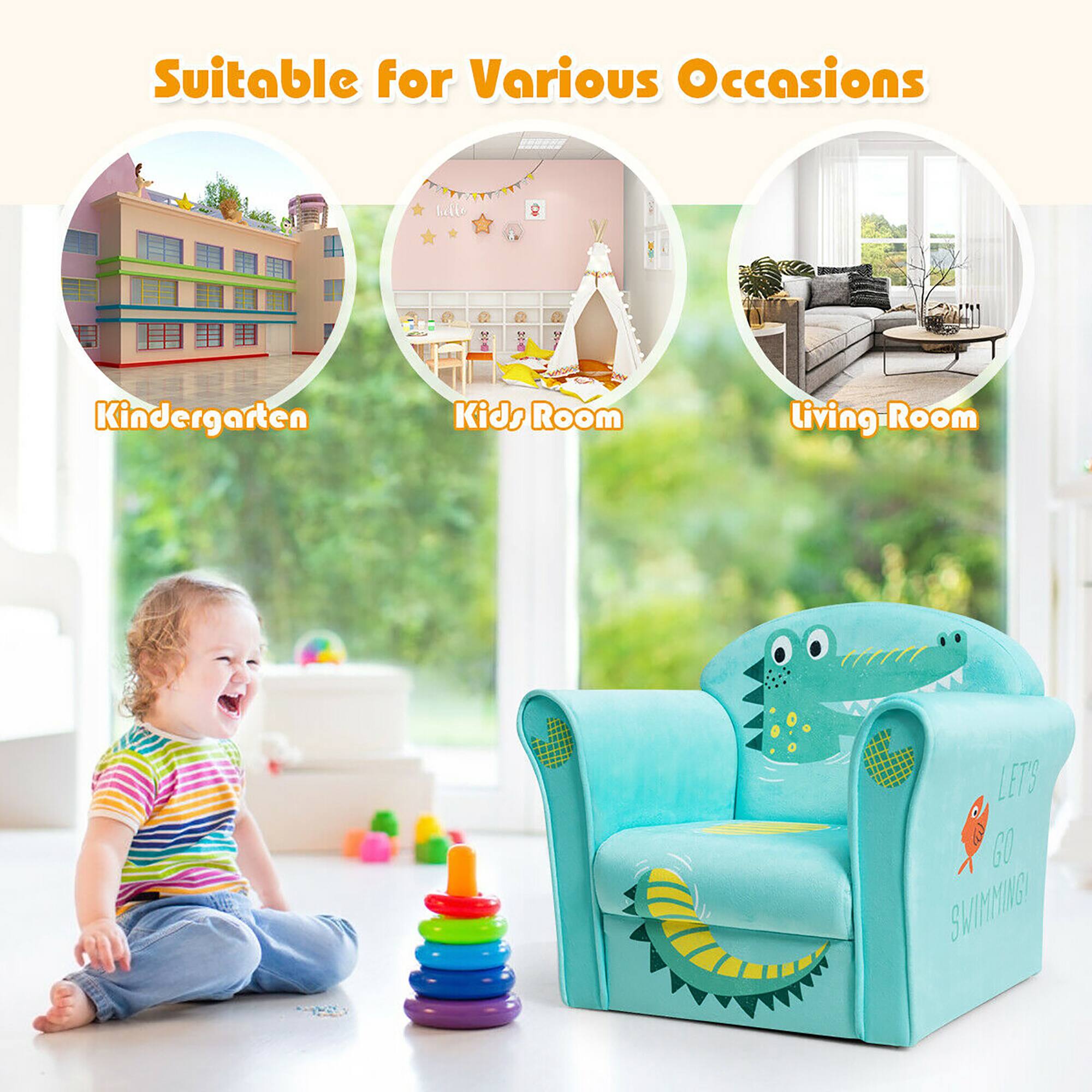 Suitable for Various Occasions

Kindergarten  
Kids Room  
Living Room  

LET'S GO SWIMMING!