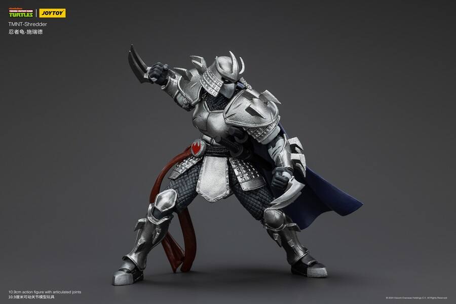 TURTLES | JOYTOY TMNT-Shredder - DOET J og T 10 9cm action figure with articulated joints 10.9 - Coheracac Holdngs C - aga