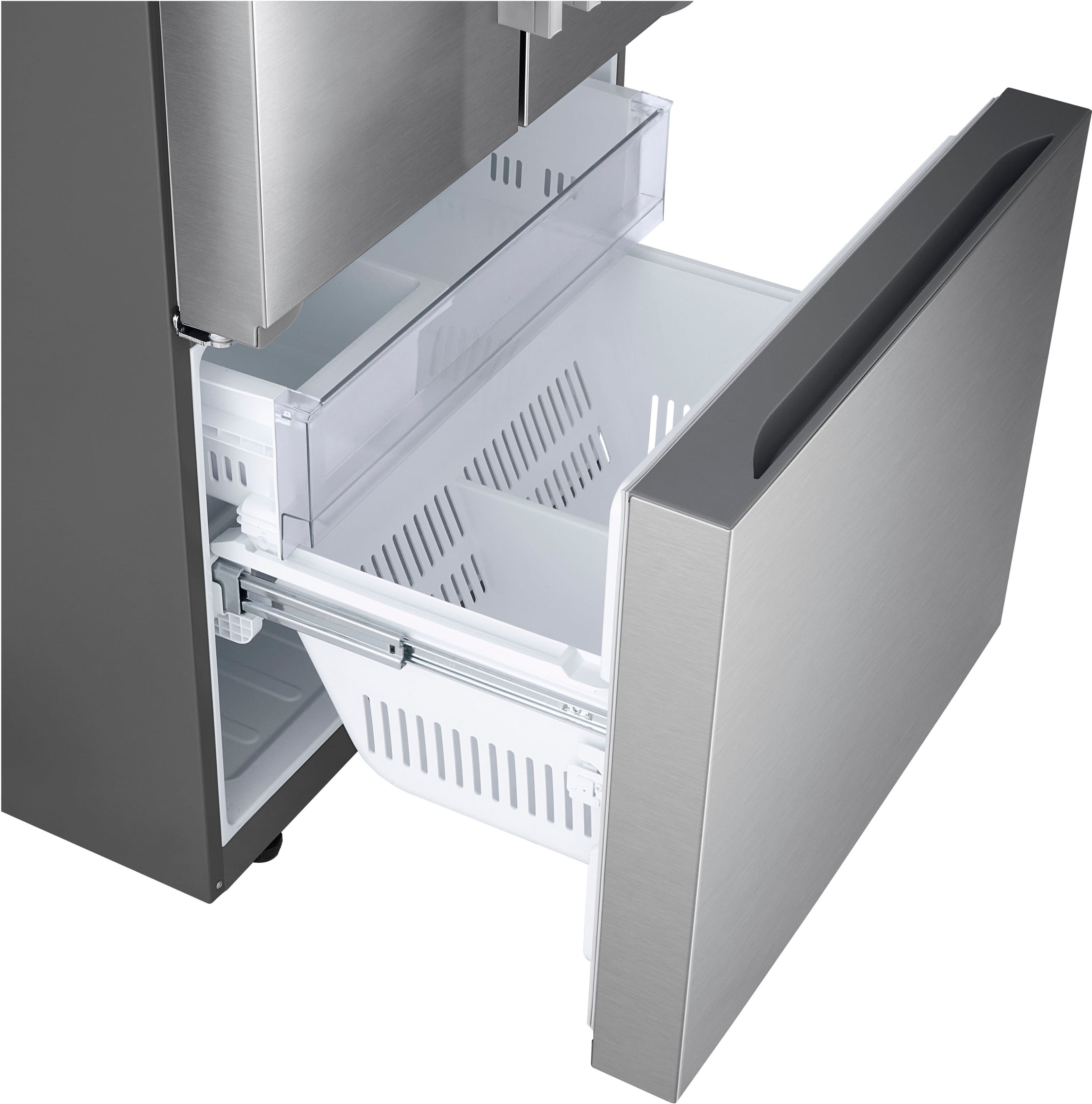 Alt View 16. LG - Standard Depth MAX 25.1 Cu. Ft. French Door Smart Refrigerator with Glide N' Serve Drawer - PrintProof Stainless Steel.