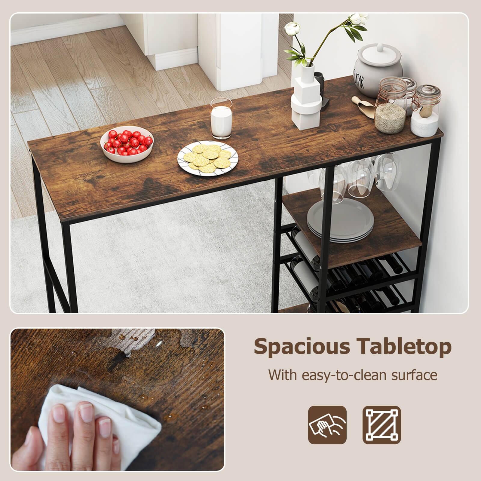 Spacious Tabletop  
With easy-to-clean surface