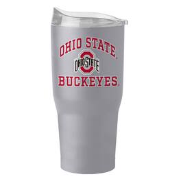 Logo Brands - Ohio State Buckeyes 30oz. Stone Powder Coat Tumbler - Multicolor