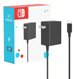 Link - 45W Nintendo Switch AC Adapter/Charger 15V 2.6A Fast Charging 5Ft USB+C Cord