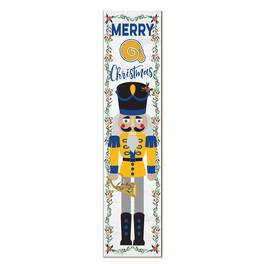 Jardine - Albany State Golden Rams 11" x 46" Nutcracker Holiday Leaner Sign - White