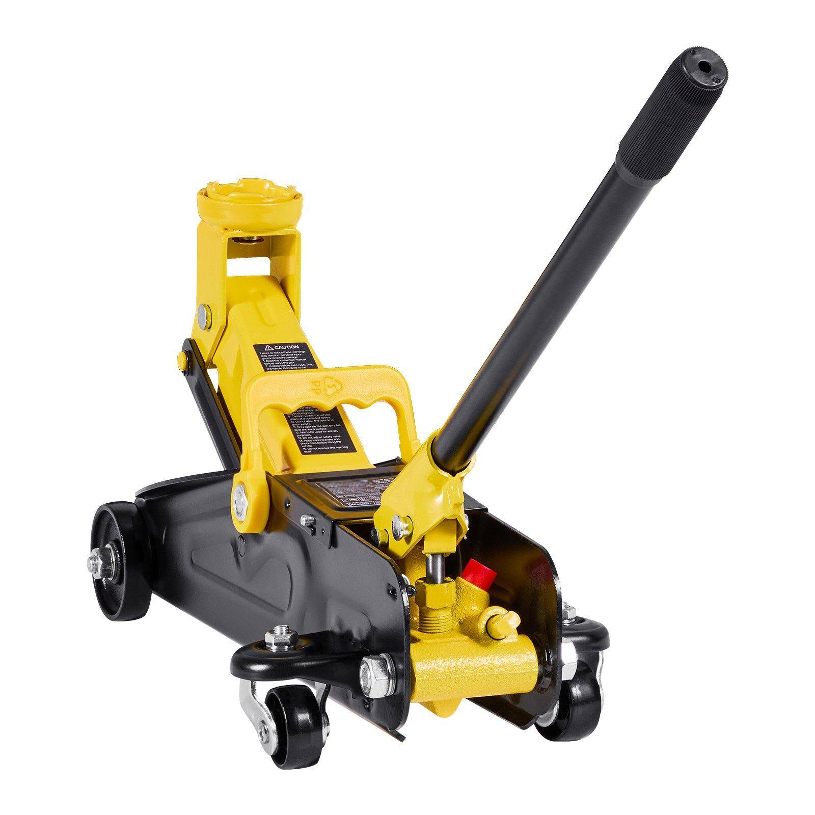 Alt View 9. Glintex - Low Profile Floor Jack 1.5 Ton Steel Racing Jack Single Piston Quick Lift Pump 5.1-12.2 in Range.