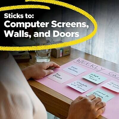 Sticks to: Computer Screens, Walls, and Doors

WEEKLY GOALS

- Proofread
- Make a schedule
- Personal for 20 mins
- Journal
- Baby flowers
- Schedule with friends
- Go for a walk
- Bury now
- Adapt
- Habit
- With schedule
- Out
- Don't forget
- Fantasize
- Bod