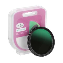 Unique Bargains - 46mm ND Filter, Variable ND2-ND400 Adjustable Neutral Density Slim Optical with Cap for Vlog