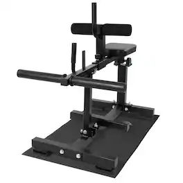 BalanceFrom Fitness - Adjustable Seated Calf Raise Machine, Home Gym Equipment - Black