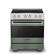 Front. Viking - 30 in. Wide 4 Elements 3-Series Induction Self-Clean Range - Eucalyptus.