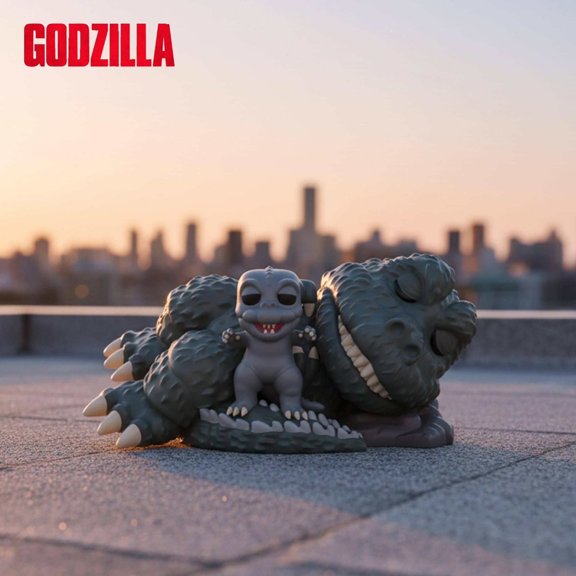 Alt View 3. Funko - Funko POP! Super: Godzilla - Sleeping Godzilla With Minilla   - COLLECTIBLES - Multicolor.