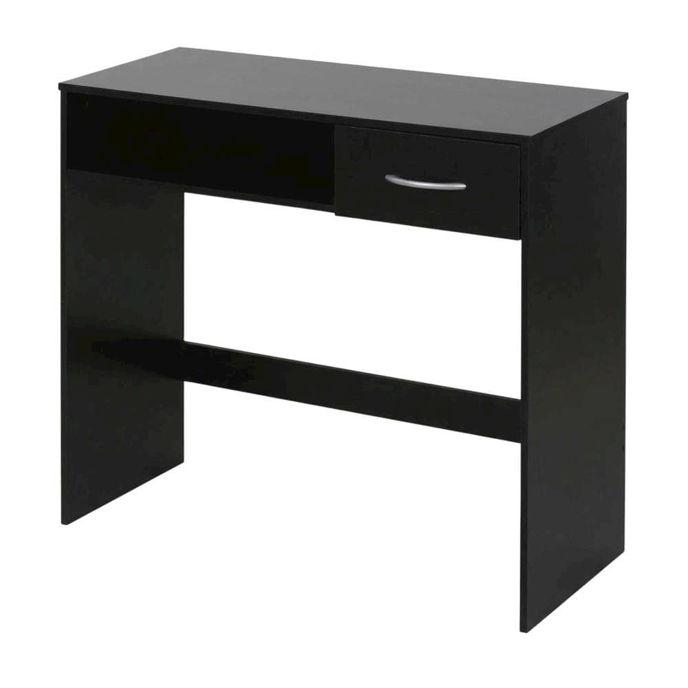 BisonOffice - Computer Study Desk with Drawer in Modern Style for Home Office - Black