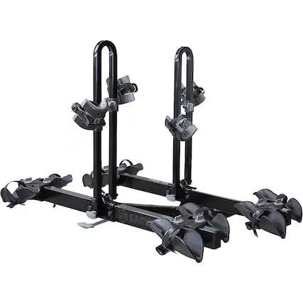 Front. Saris - Freedom Bike Hitch Car Rack, 4-Bicycle Carrier - Black.