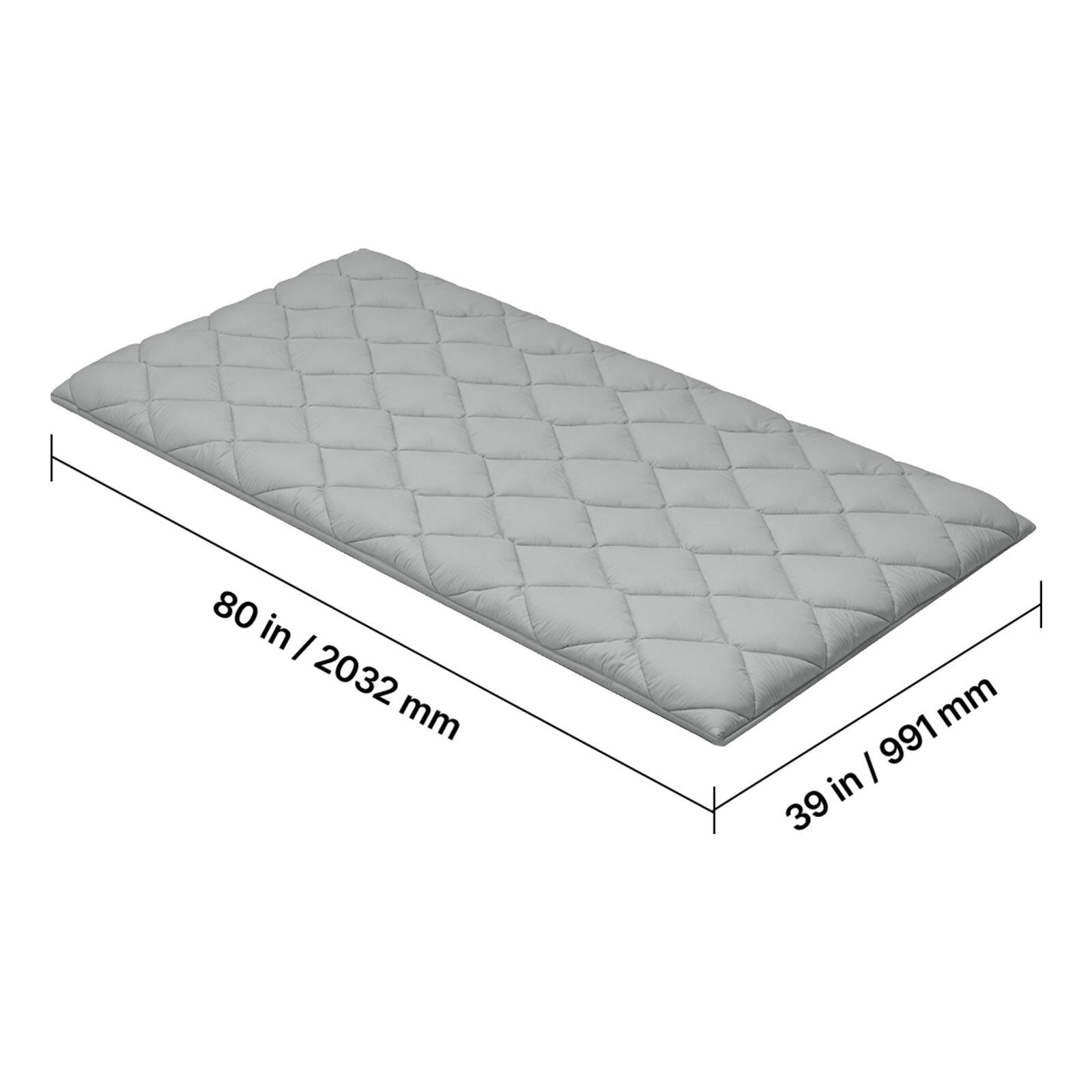 80 in / 2032 mm  
39 in / 991 mm