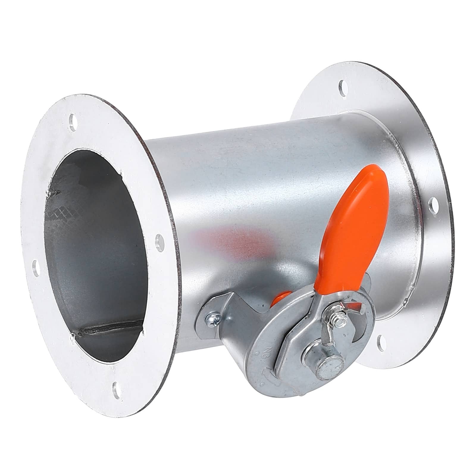 Unique Bargains - 6 Inch Duct Backdraft Damper, Manual Adjustment Airflow Volume Damper with Both End Flange for HVAC Ventilation Systems - Silver