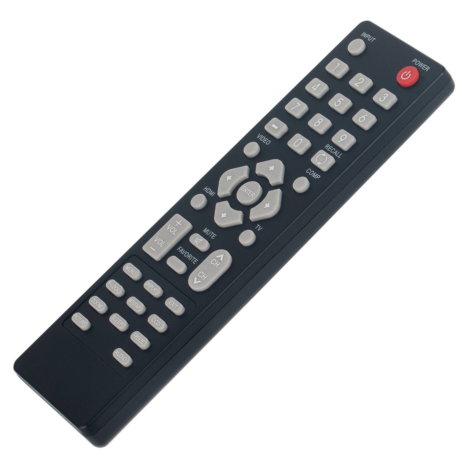 HDMI  
VOL +  
VOL -  
MUTE  
FAVORITE  
CH  
MENU  
BLOCK  
DISPLAY  
ZOOM  
A22TM  
EXIT  
PICTURE  
SLEEP  
CCD  
FREEZE  
AUDIO  
VIDEO  
ENTER  
TV  
INPUT  
1  
2  
3  
4  
5  
6  
7  
8  
9  
0  
RECALL  
COMP  
POWER