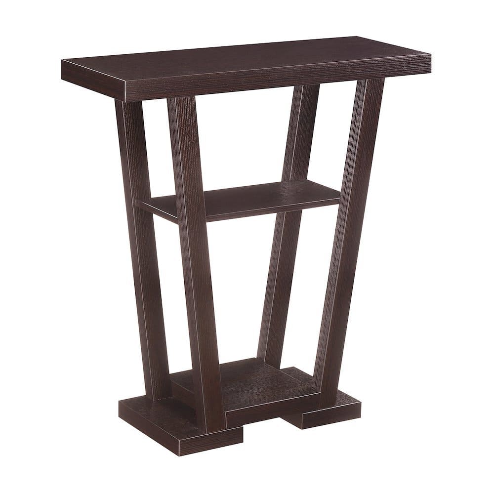 FurniFact - Console Table, Woodgrain - Brown
