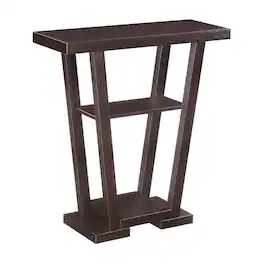 FurniFact - Console Table, Woodgrain - Brown