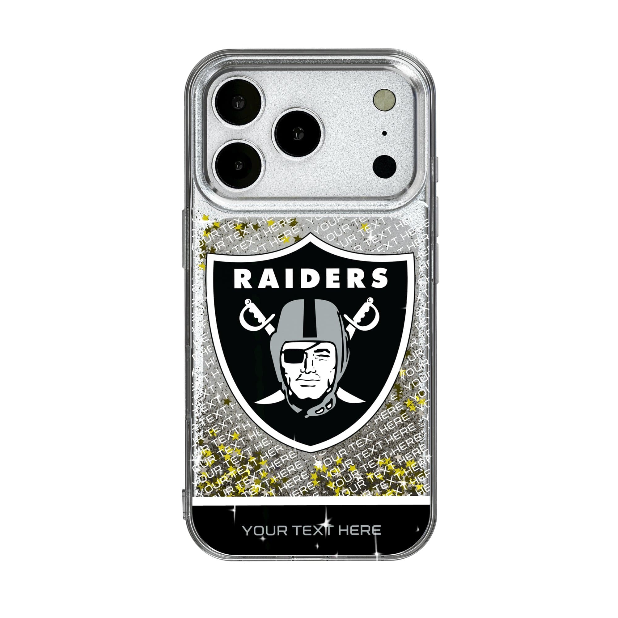 Keyscaper - NFL - Las Vegas Raiders Personalized Endzone Plus Design iPhone Glitter Phone Case - 16 Pro Max - Multicolor price history on PriceWatchPro