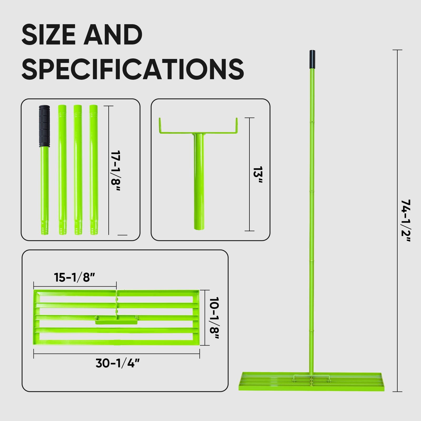 SIZE AND SPECIFICATIONS  
17-1/8" T  
13"  
15-1/8"  
10-1/8"  
8"  
30-1/4"  
74-1/2"