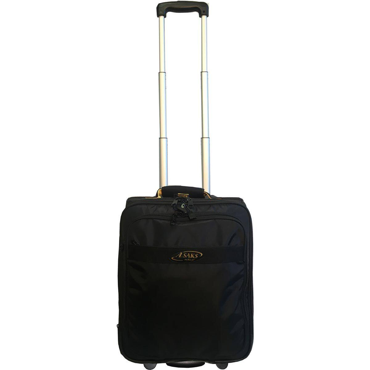 Angle. A.Saks - Expandable Upright 17" Under Seat Carry On - Black.