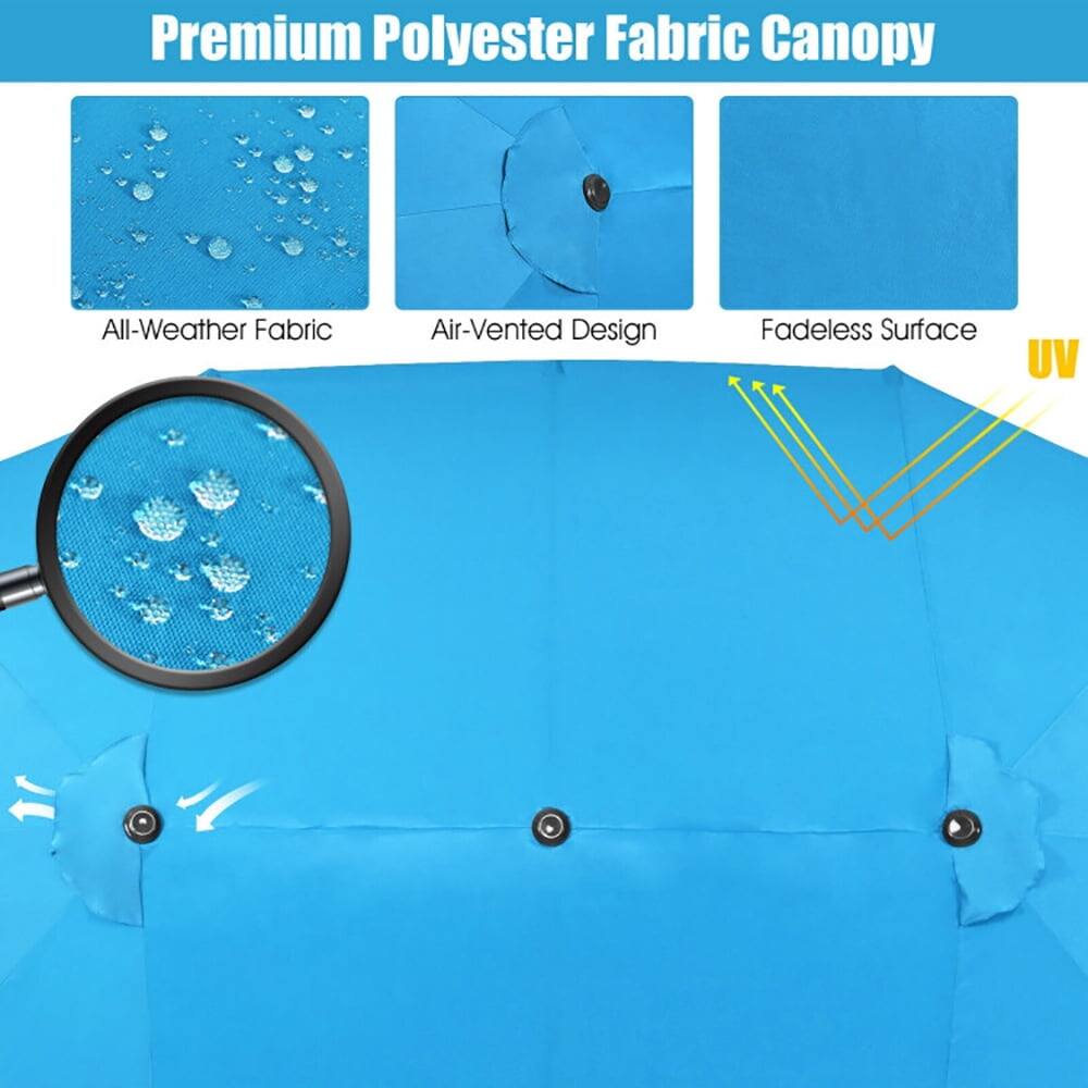 Premium Polyester Fabric Canopy

- All-Weather Fabric
- Air-Vented Design
- Fadeless Surface
- UV Protection