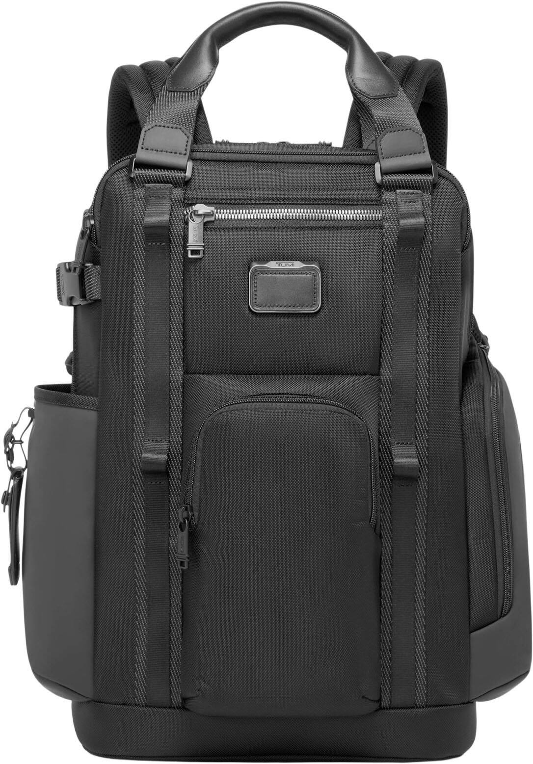 Front. TUMI - Alpha Bravo Lejeune Backpack Fits Up to 15" Laptop - Black.